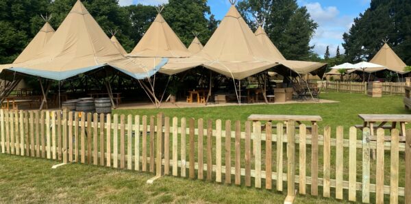 Natural Wooden Picket Fencing